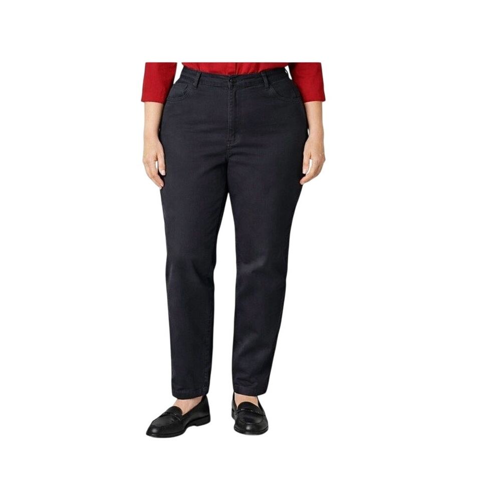 Levis Pants Womens 33x30 Black Twill Pockets High Rise Mom Straight Casual NWT
